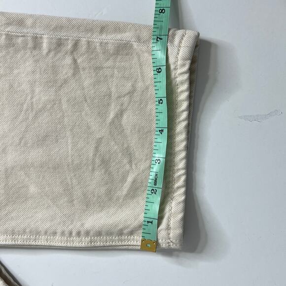 American Eagle Mom Straight Leg Jean Tan Denim Size 10 - Picture 12 of 12